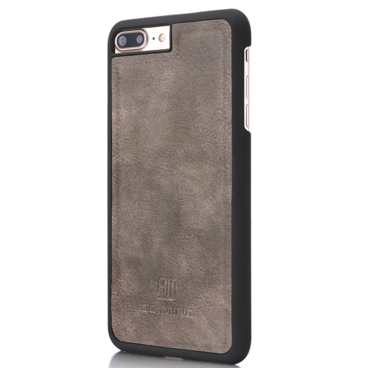 DG.MING for iPhone 8 Plus & iPhone 7 Plus Crazy Horse Texture Horizontal Flip Detachable Magnetic Protective Case with Holder & Card Slots & Wallet, iPhone 8P & 7P