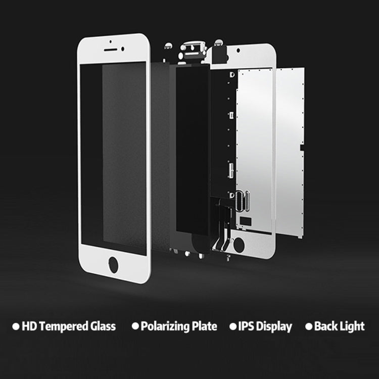 LCD Screen include Front Camera for iPhone 8 Plus, i8 Plus White with Camera, i8 Plus Black with Camera