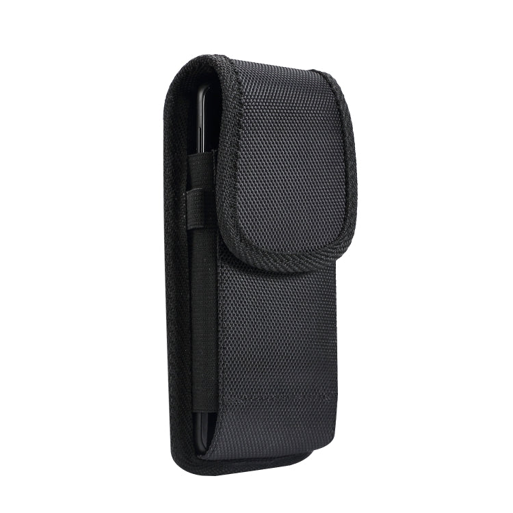 4.7 inch Universal Vertical Nylon Fabric Waist Bag  for iPhone X & iPhone 8, Galaxy S6, Redmi 3