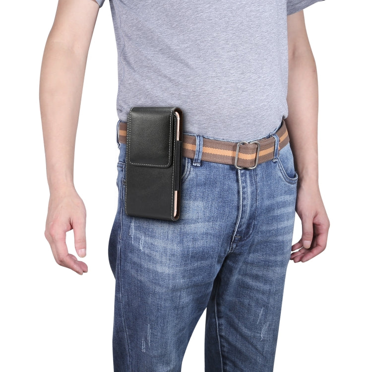 5.2 inch Universal Vertical Lambskin Texture Waist Bag  for iPhone XS, Galaxy S10e, Huawei P30, For 5.2 inch