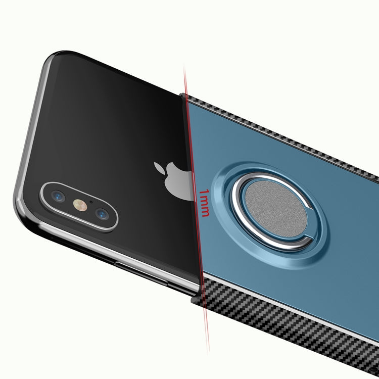 For iPhone XS Max Magnetic 360 Degrees Rotation Ring Armor Protective Case, For XS Max