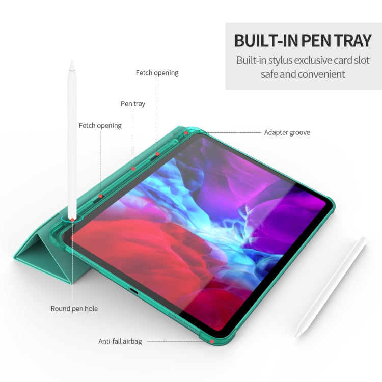 Multi-folding TPU Leather Tablet Case for iPad Pro 11 2022 / 2021 / 2020 / 2018, For iPad Pro 11 2022 / 2021 / 2020 / 2018, For iPad Pro 11 2022 / 2021 / 2020 / 2022, For iPad Pro 11 2022 / 2021 / 2020 / 2020, For iPad Pro 11 2022 / 2021 / 2020 / 2019