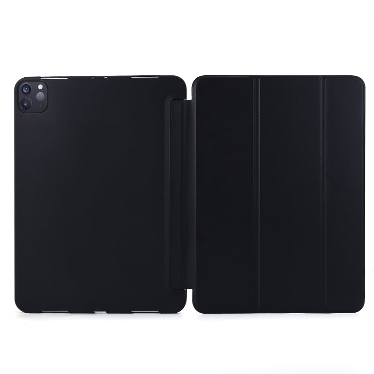 For iPad Pro 11 (2020) PC + PU Leather Tablet Case with Three-folding Holder, For iPad Pro 11 (2020)
