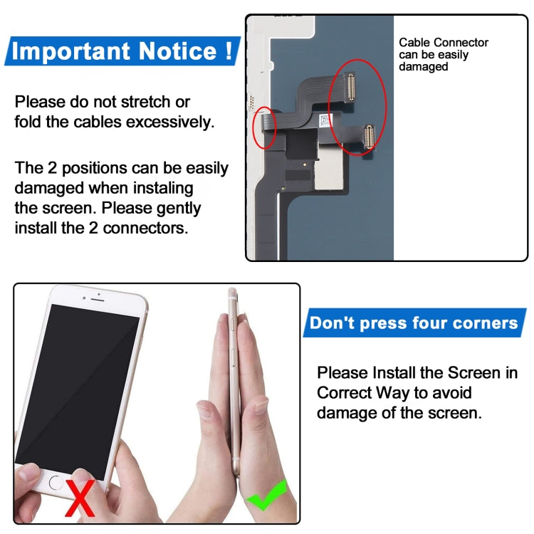 JK incell LCD Screen For iPhone X