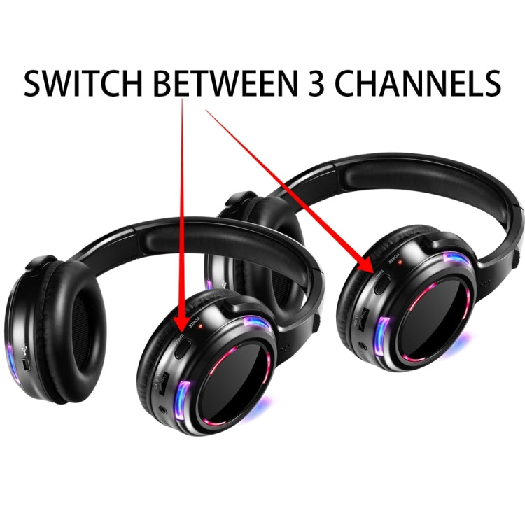 UHF-9 Headset LED Wireless Noise Cancelling Earphone, Earphone