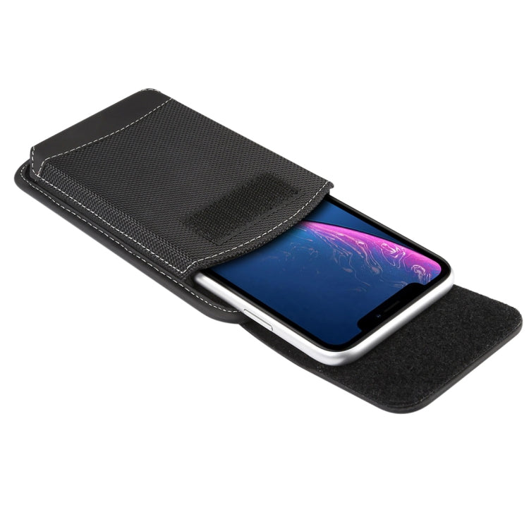 5. 5 inch Phones Universal Hanging Waist Oxford Cloth Case Bag with Carabiner, 5. 5 inch
