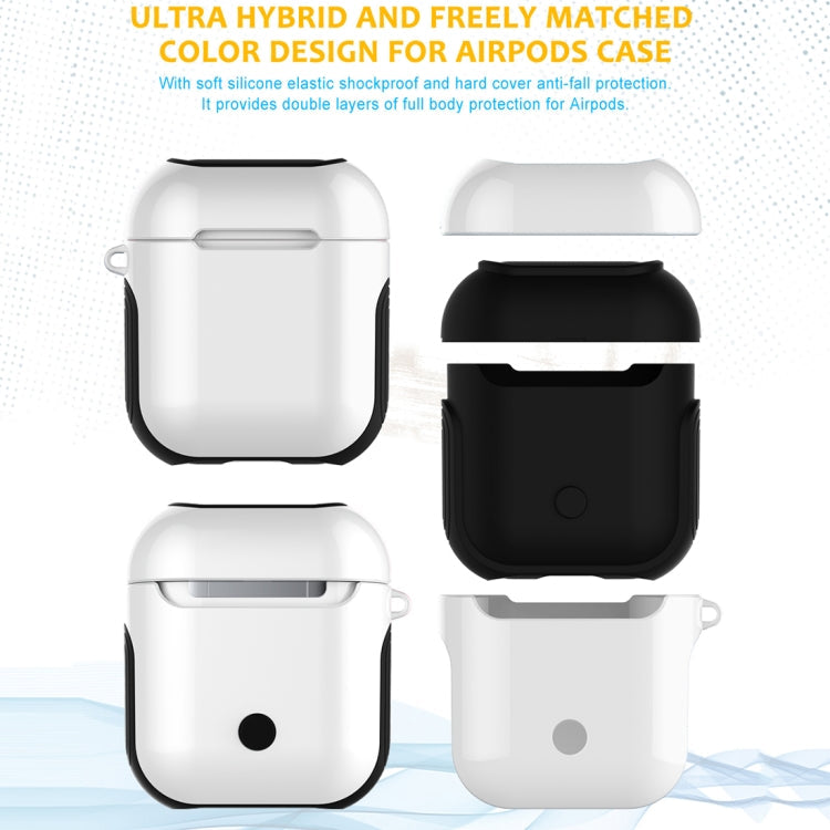 Varnished PC Bluetooth Earphones Case Anti-lost Storage Bag for Apple AirPods 1/2