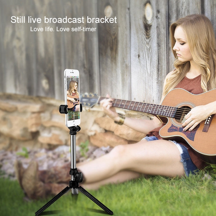 XT10 Multi-function Mobile Live Broadcast Bluetooth Self-timer Pole Tripod
