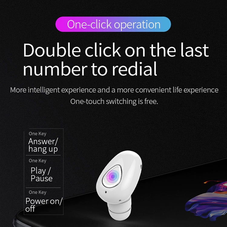 YX01 Sweatproof Bluetooth 4.1 Wireless Bluetooth Earphone, Support Memory Connection & HD Call, Rose Gold, Silver, White, Black, Flesh Color