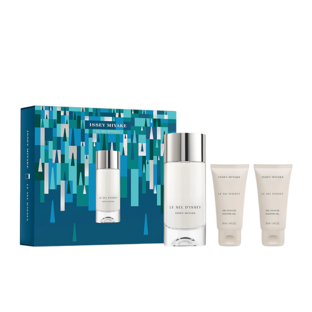 Issey Miyake Le Sel D'Issey Gift Set - 50ml EDT Spray + 50ml Shower Gel Men's Fragrance