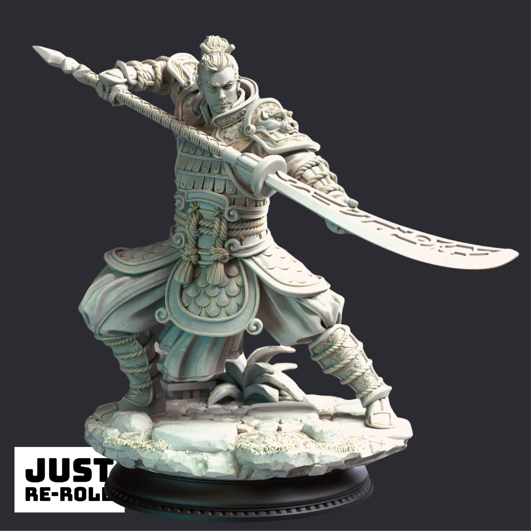 Hu Shen – Commander From the East - 3D Printed Fighter Miniature