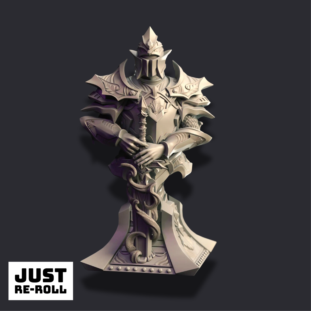 Teverys – Arcane Paladin (Bust) - 3D Printed Bust