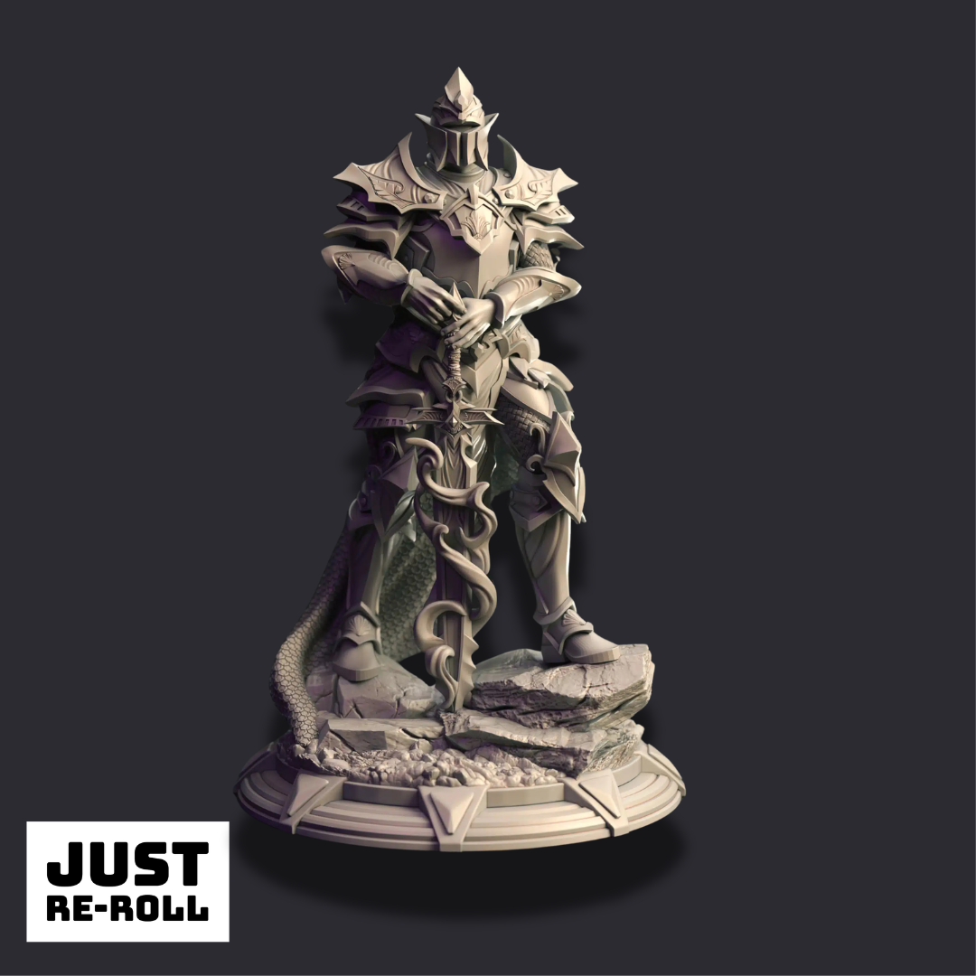 Teverys – Arcane Paladin - 3D Printed Paladin Miniature