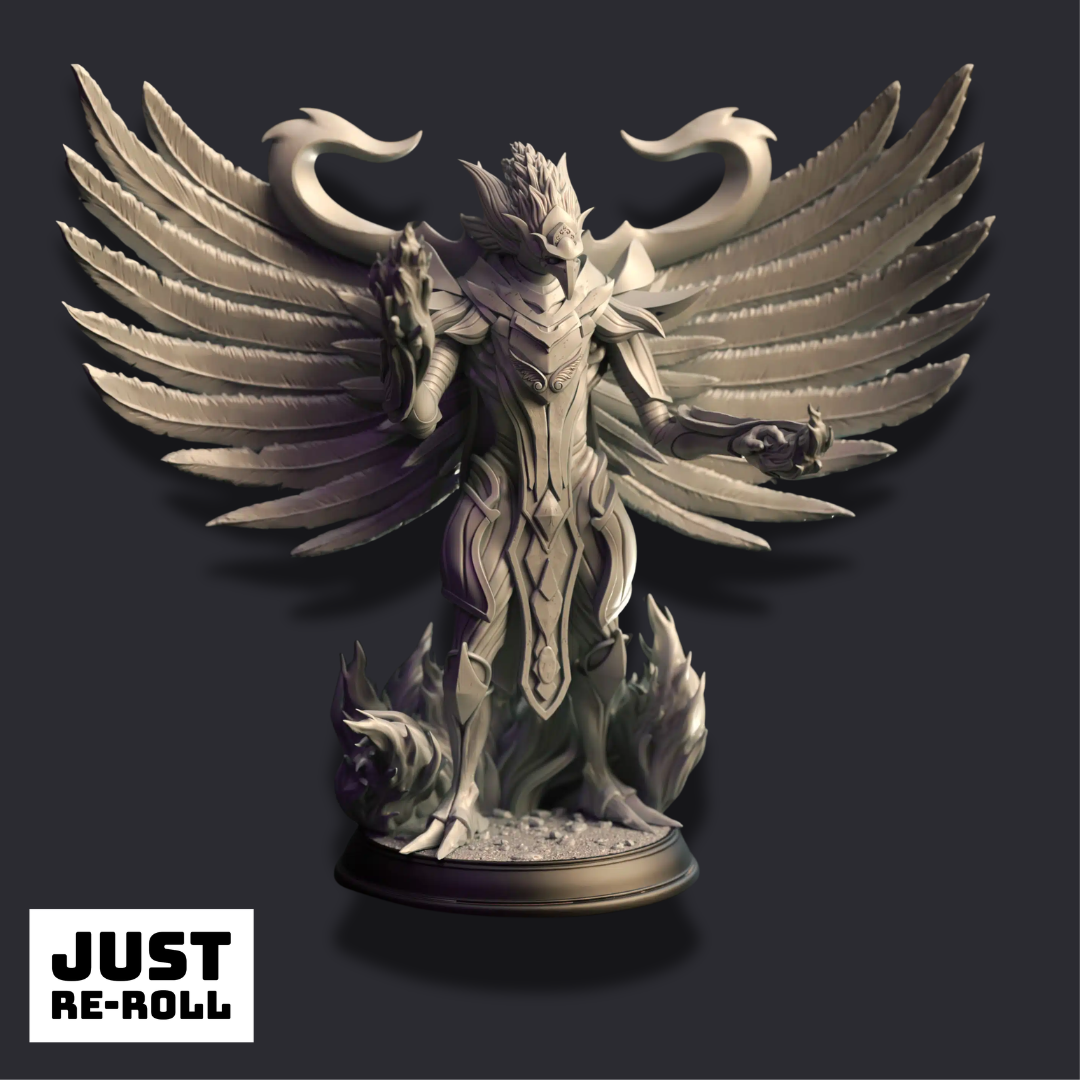Quisterian – Arcane Phoenix - 3D Printed Monster Miniature