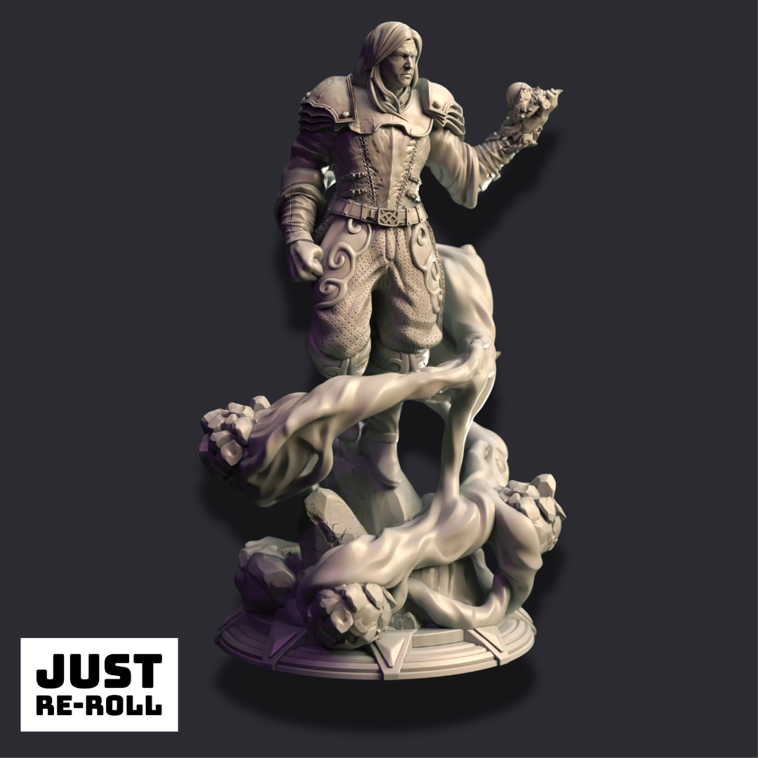 Dorian – Supreme Invoker - 3D Printed Sorcerer Miniature