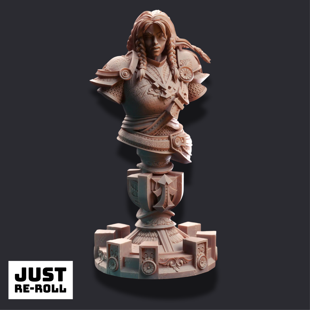 Jorjie of Hvirna – Veteran Fighter (Bust) - 3D Printed Bust