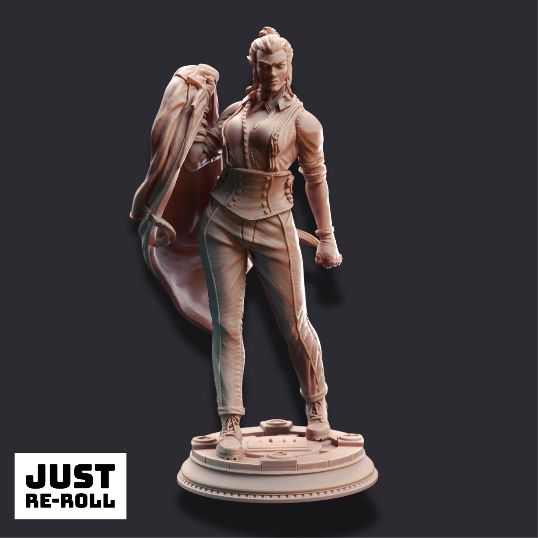 Ygris “Darling” Skullsplitter – Security Chief - 3D Printed Fighter Miniature