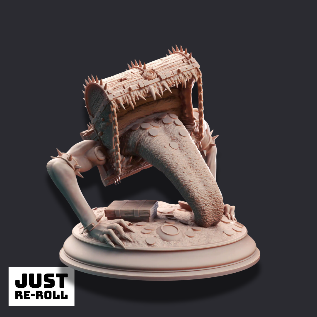 Treasure Mimic - 3D Printed Monster Miniature