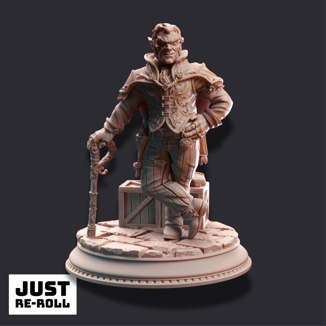 Skilet “The Boss” – Halfling Crime Lord - 3D Printed Gunslinger Miniature
