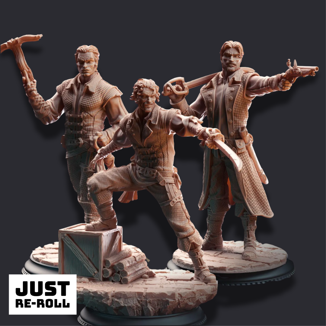 Rossa Cartel Enforcers - 3D Printed Fighter Miniature