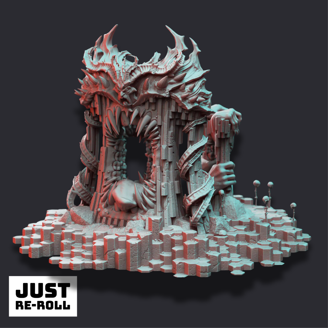 Nosaryni – The Burning Doors - 3D Printed Terrain Miniature
