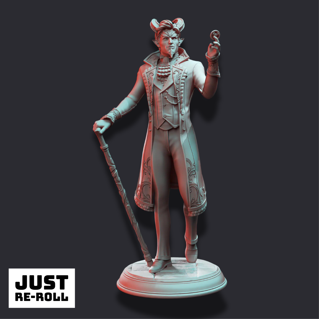 Xarvir Barikdral – The Lucky Devil - 3D Printed Rogue Miniature
