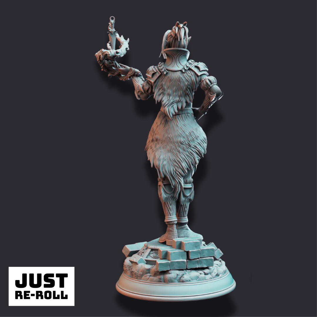 Calanar – Half Elf Psionic Agent - 3D Printed Rogue Character Miniature