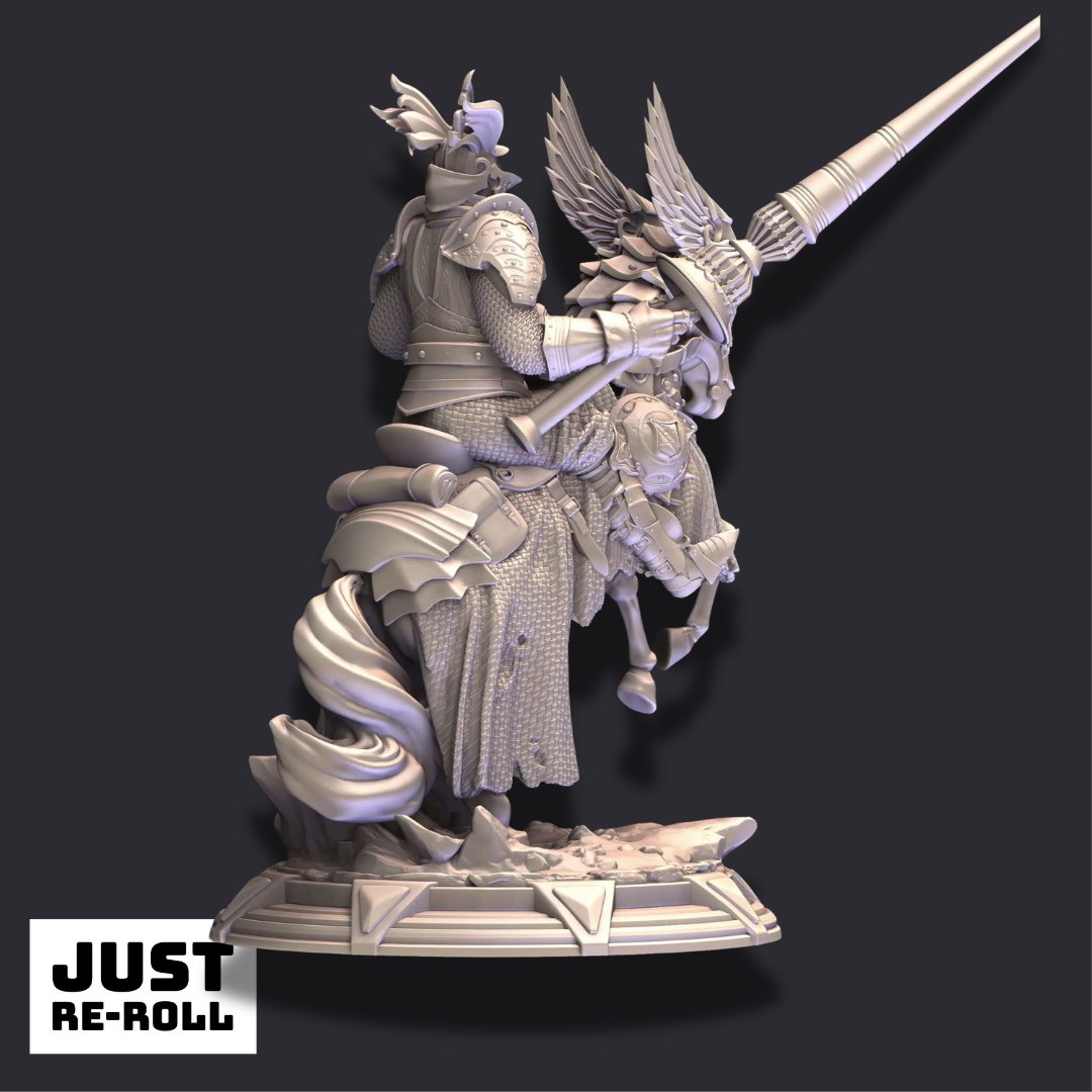 Sir Brax Attican – Dark Knight - 3D Fighter Character Miniature