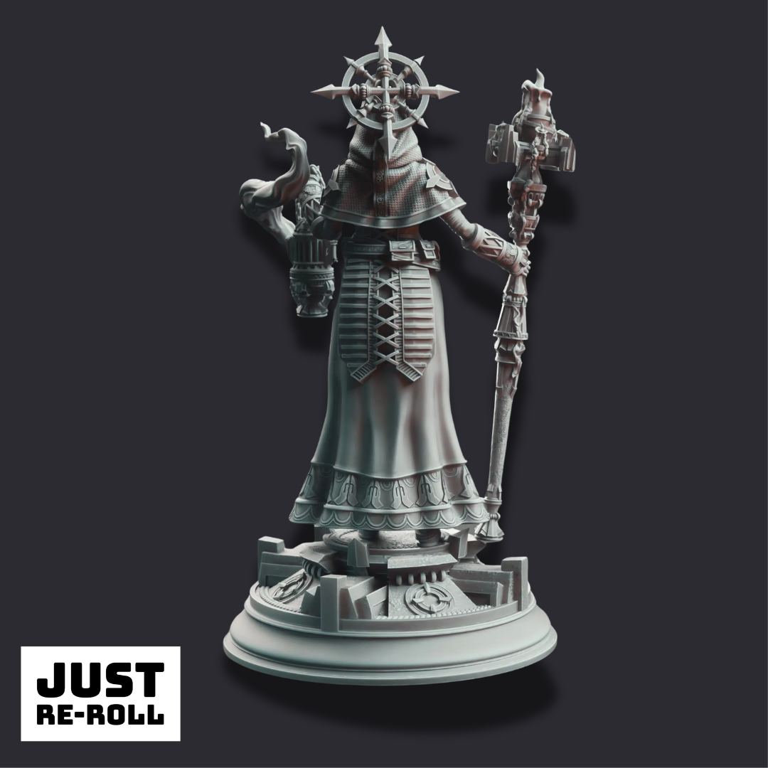 Amélie Saffron – Maiden Cleric - 3D Printed Cleric Character Miniature