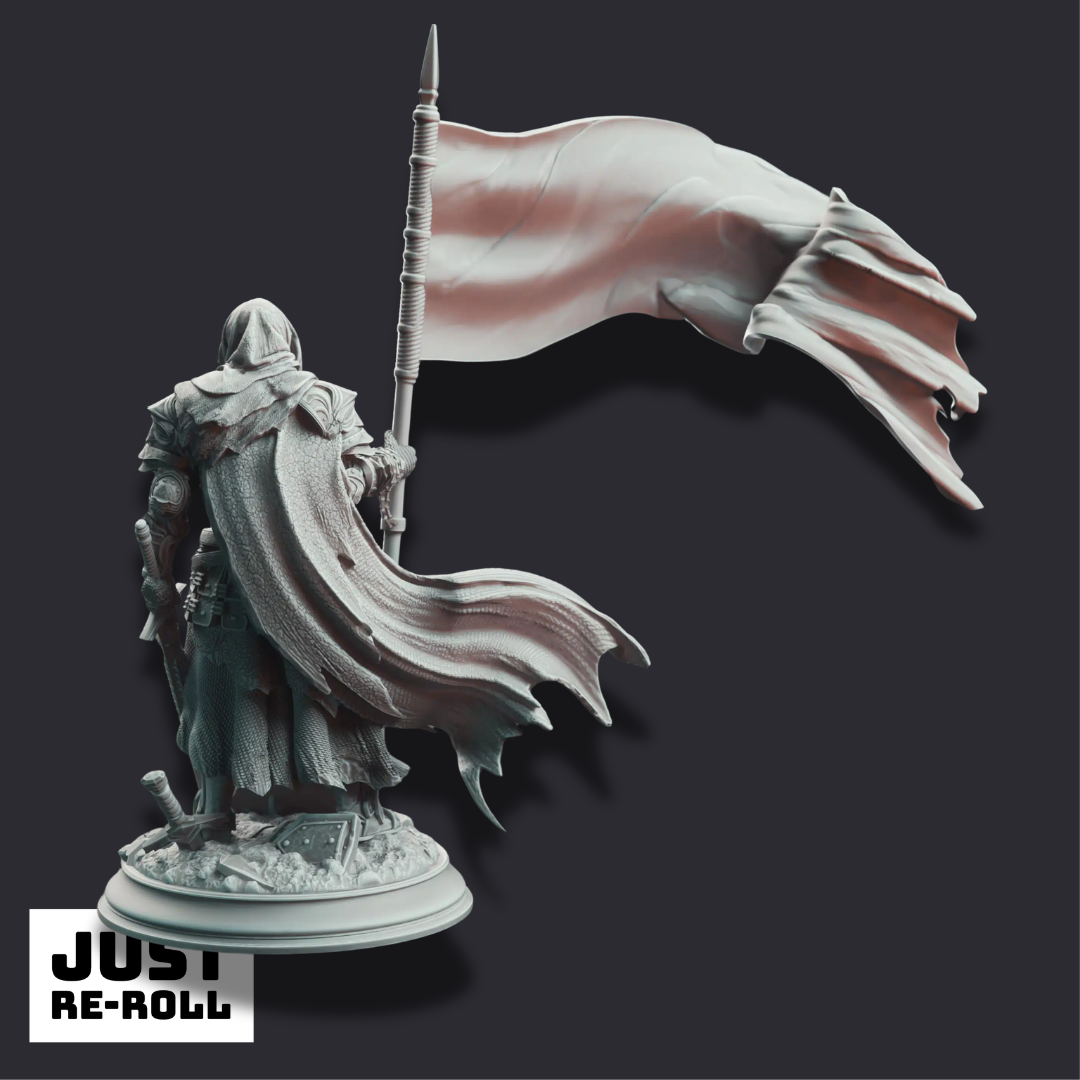 Florian the Fallen – Deserter Knight - 3D Printed Fighter Character Miniature