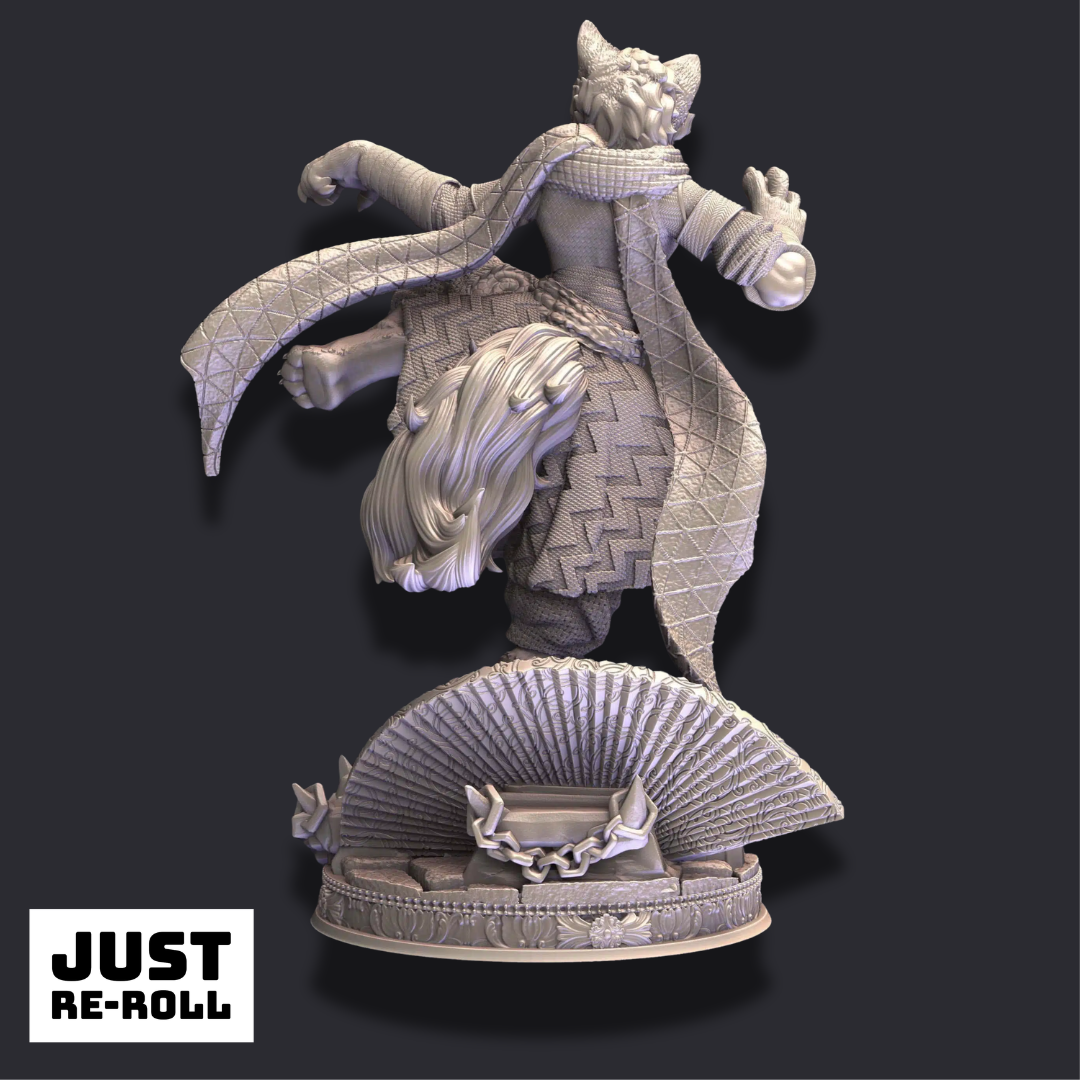 Katrin Veldius – Travelling Assassin - 3D Printed Monk Character Miniature