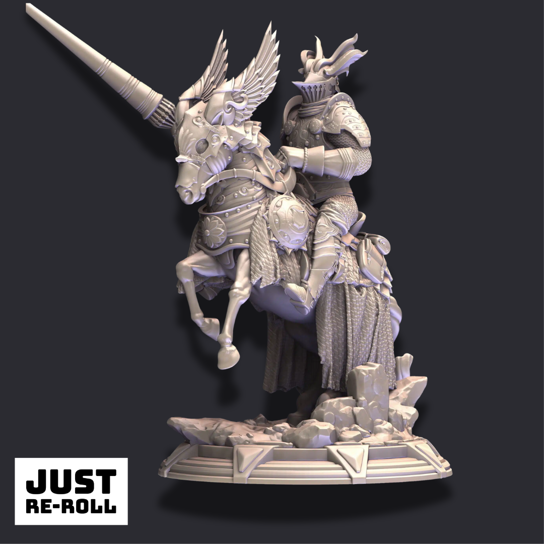 Sir Brax Attican – Dark Knight - 3D Fighter Character Miniature
