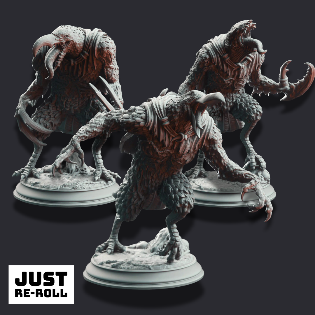 Ravenous Crows – Corvid Abominations- 3D Printed Monster Miniature