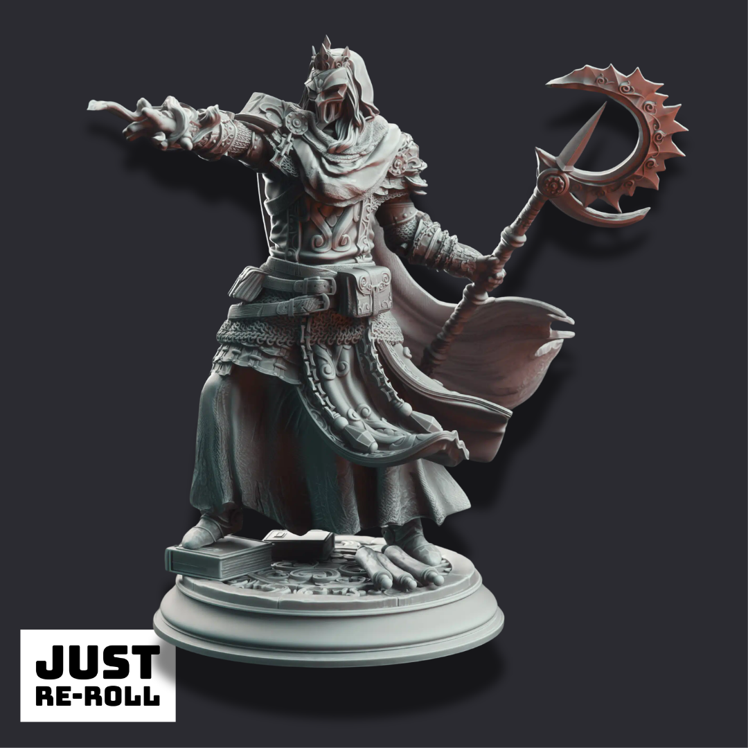 Bastian the Everknowing – Royal Psionic Master - 3D Printed Sorcerer Character Miniature