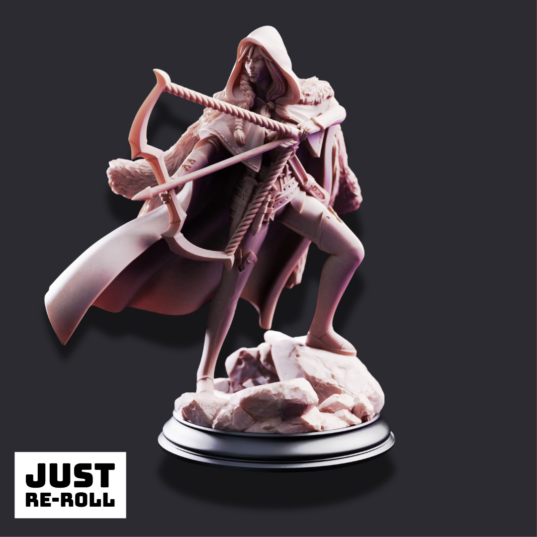 The Crimson Hood – Brigand of the Woods - 3D Printed Ranger Miniature