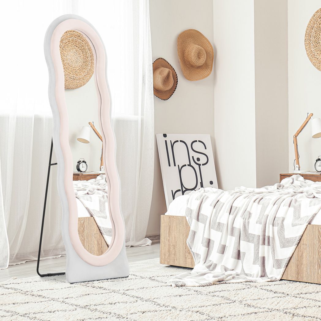 HOMCOM Full Length Mirror, Standing, Leaning or Wall Mirror