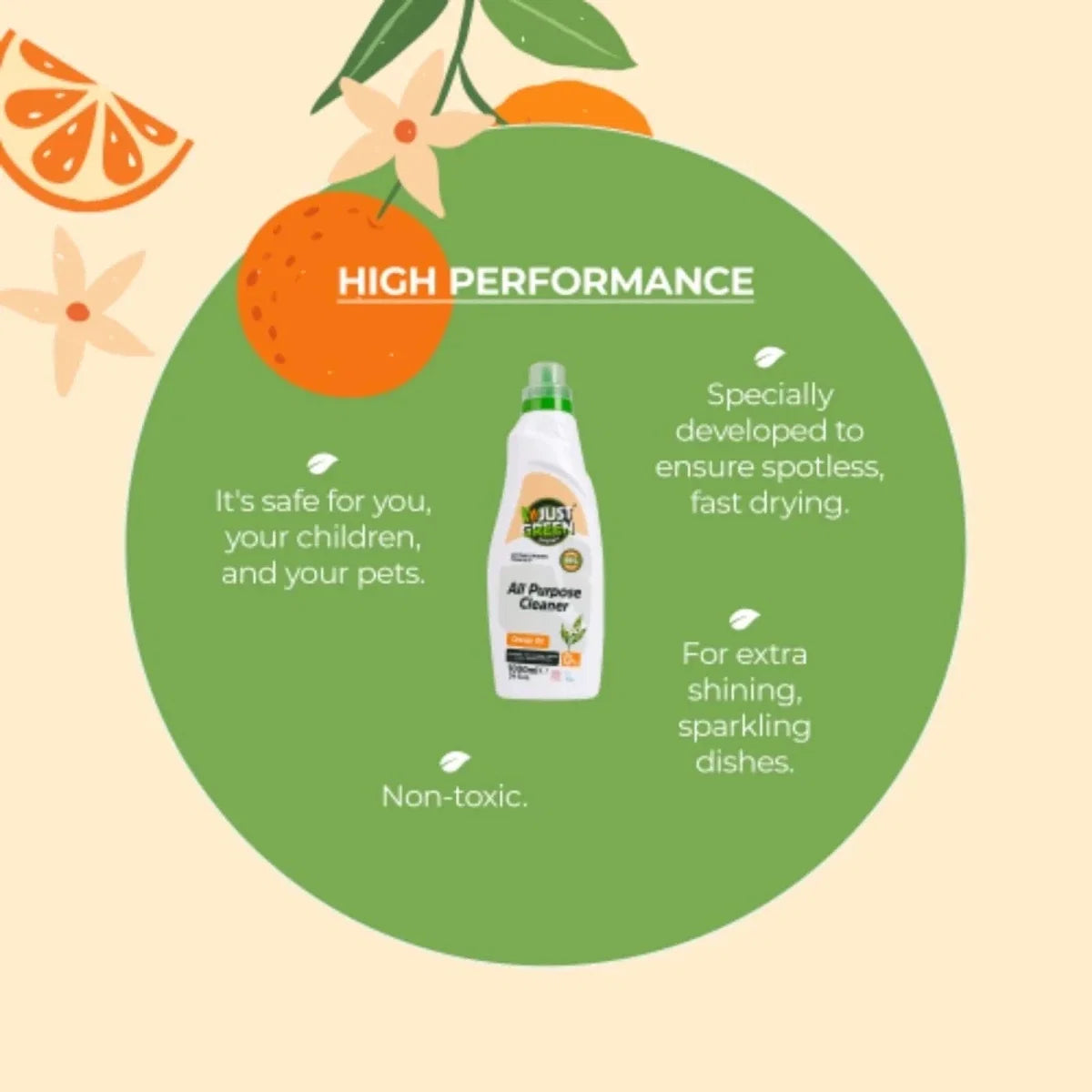 Just Green Organic All Purpose Cleaner 1000ml