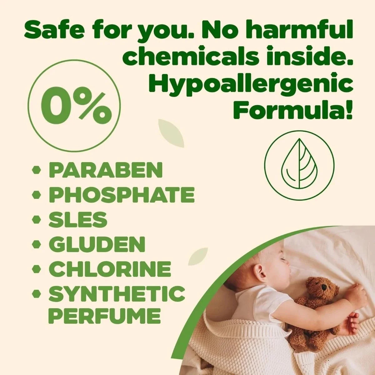 Just Green Organic Baby Bottle & Nipple Cleaner 750ml