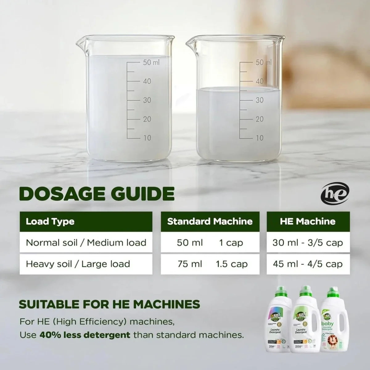 Just Green Organic Baby Laundry Liquid 1500ml