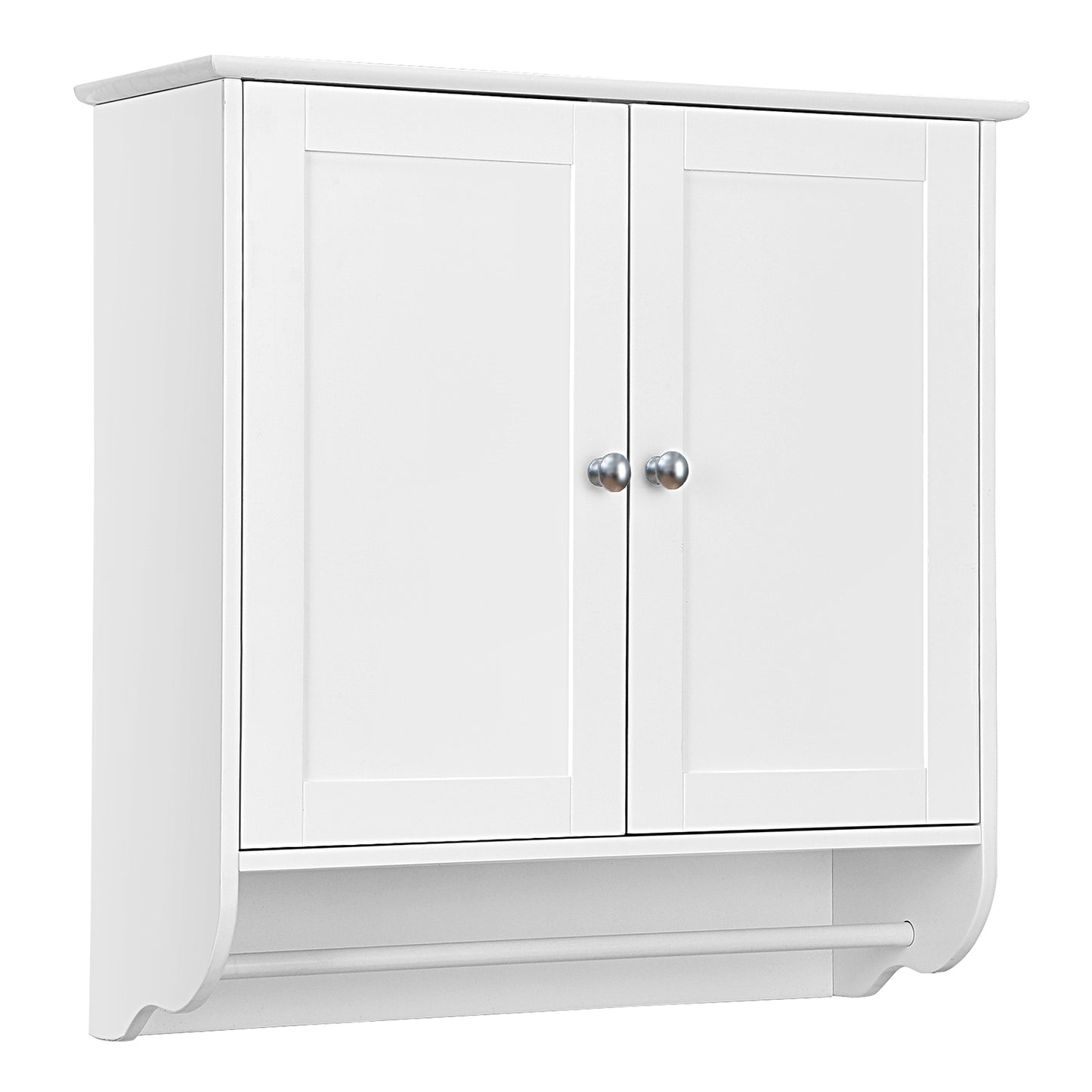 Wall Mounted Bathroom Cabinet with Adjustable Shelf-Brown