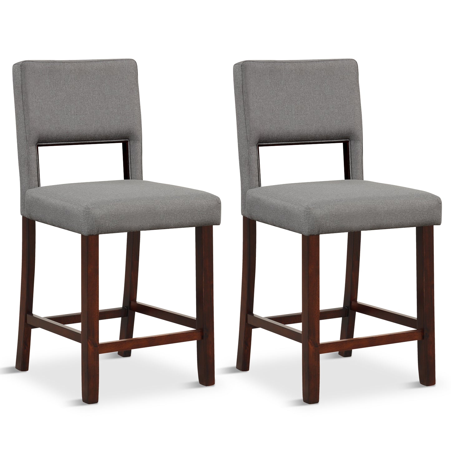2-Piece Bar Chair Set-Beige