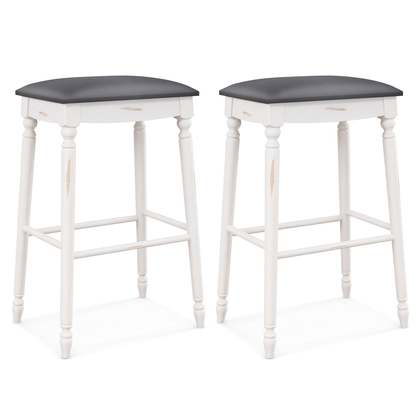61/74 cm Upholstered Bar Stool Set of 2-61 cm