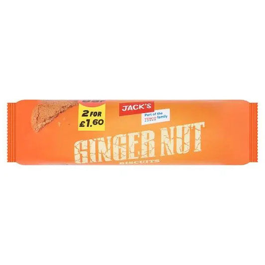 Jack's Ginger Nut Biscuits 200g (Case of 18)