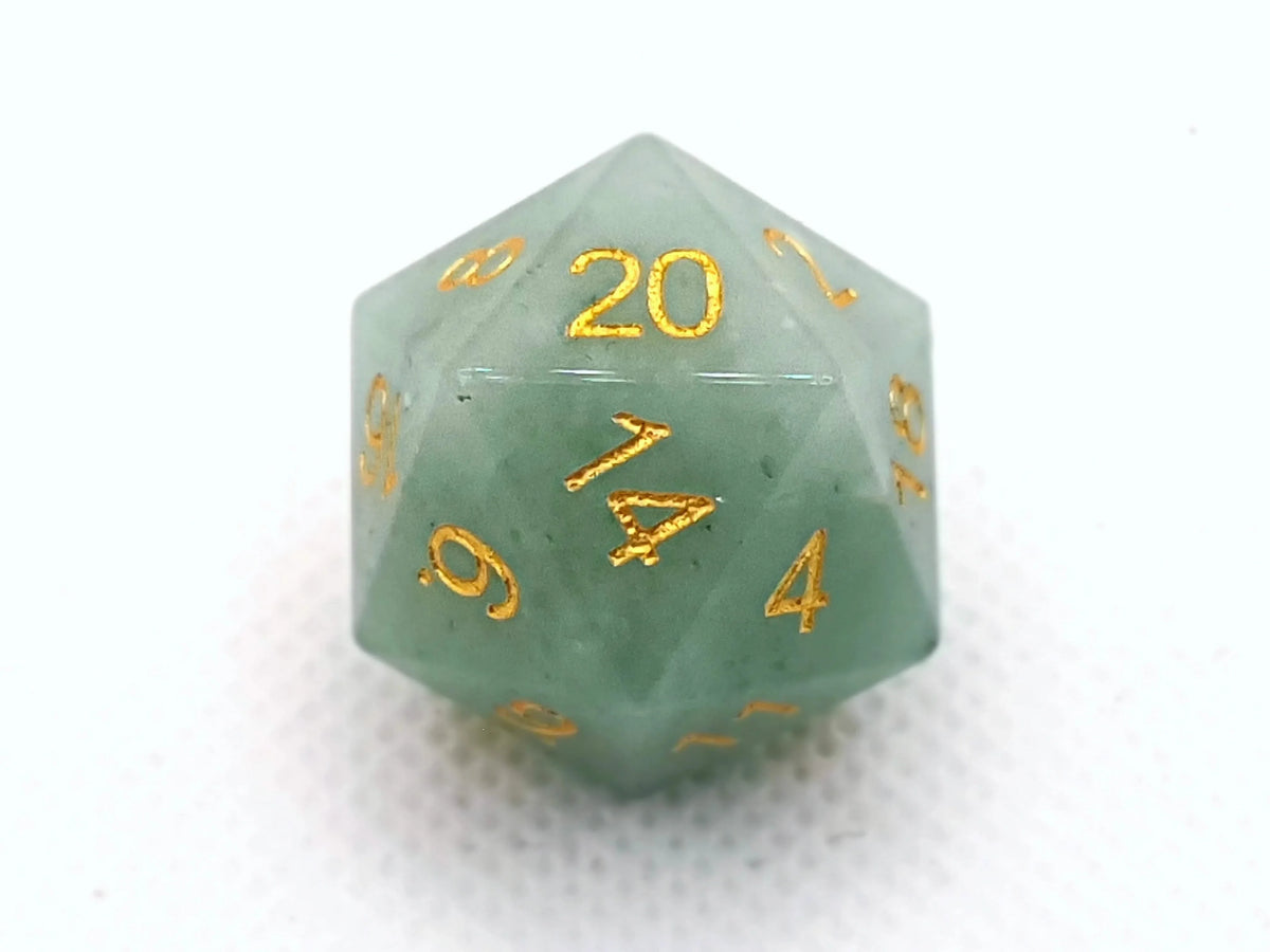 Jade | Gemstone Dice | 7 Piece Set