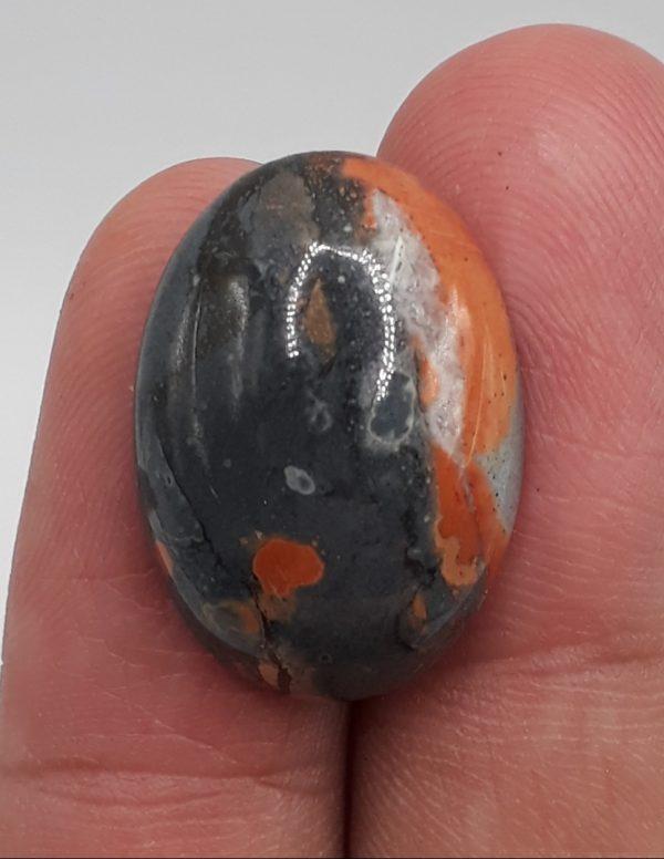 17.7ct  Jasper - Maligano Jasper Cabochon - Jasper Maligano- 22x15mm