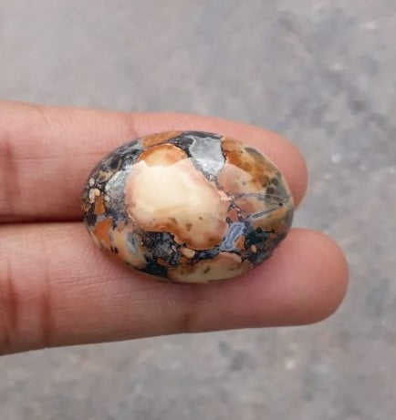 38ct Jasper - Maligano Jasper Cabochon - Jasper Maligano- 28x21mm