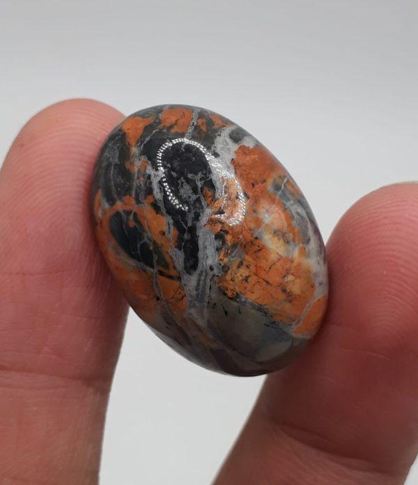 40ct Jasper - Maligano Jasper Cabochon - Jasper Maligano- 26x18mm