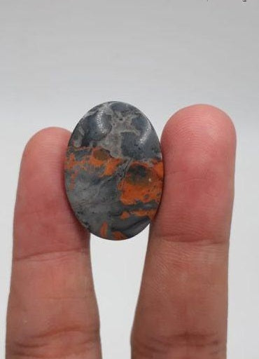 48ct Jasper - Maligano Jasper Cabochon - Jasper Maligano- 26x18mm