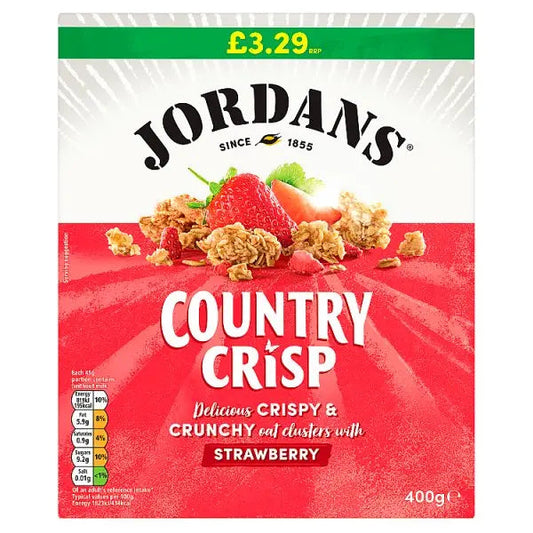 Jordans Country Crisp Strawberry 400g (Case of 6)