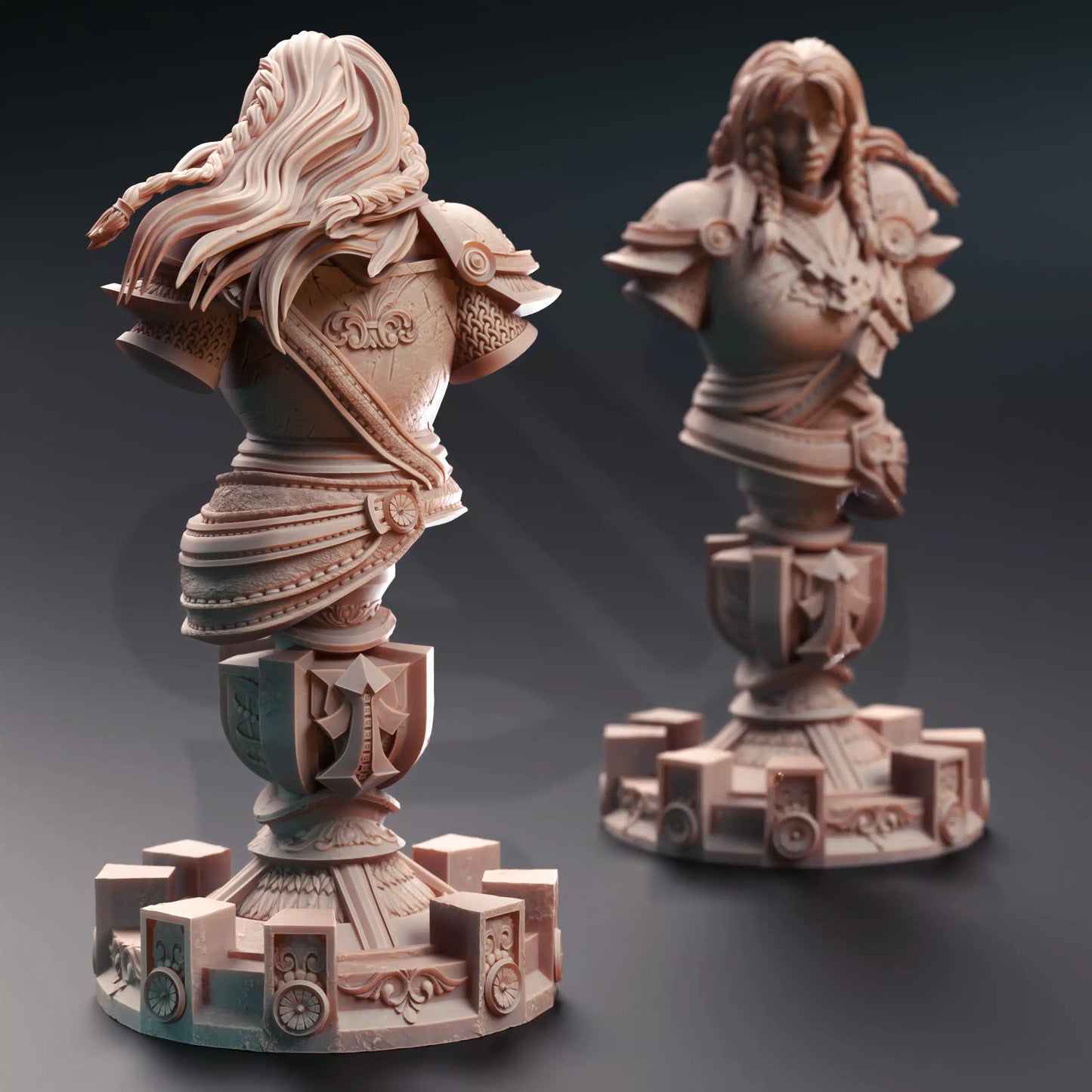Jorjie of Hvirna – Veteran Fighter (Bust) - 3D Printed Bust